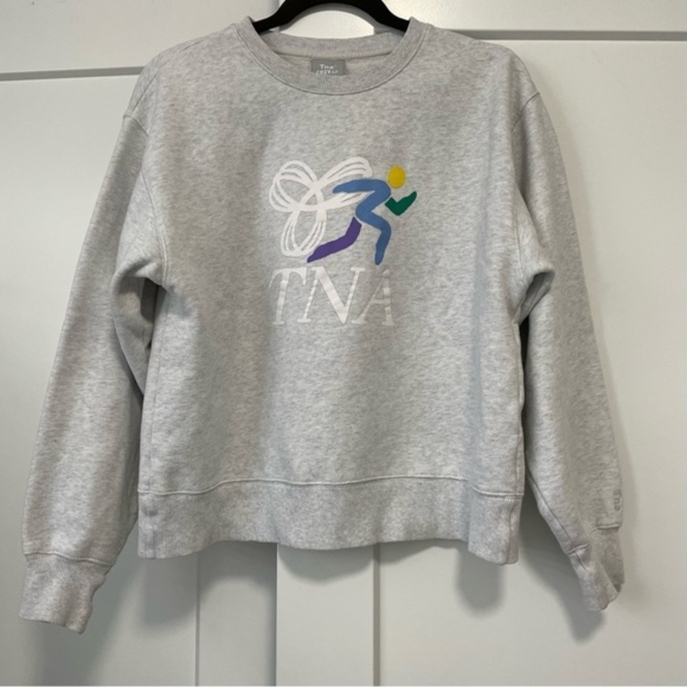 Tna Cozy AF Fleece Sweatshirt Heather Gray Size 1 / XS